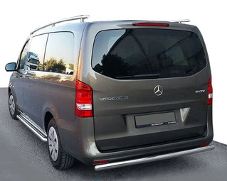 Задній захист AK002 (нерж.) для Mercedes Vito / V-class W447 2014- рр