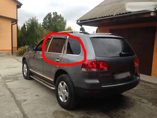 Хром на стійки дверей (6 шт, нерж) для Volkswagen Touareg 2002-2010 рр