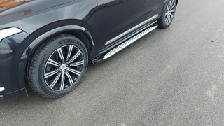 Бокові пороги Shining (2 шт., Алюміній) для Volvo XC90 2015- рр