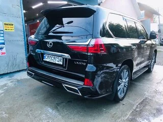 Накладка на торець заднього бампера (2016-2025, 2 шт) для Lexus LX570/450d