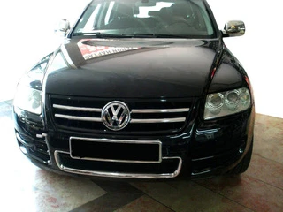 Накладки на решітку (4 шт, нерж) 2003-2008 для Volkswagen Touareg рр