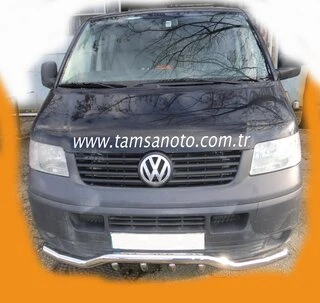 Нижня губа хвиля-гриль ST007-1 (нерж) для Volkswagen T5 Transporter 2003-2010 рр