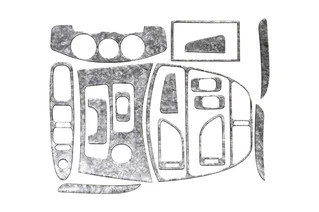 Накладки на панель (великий к-т) Темне дерево для Chery Tiggo 1