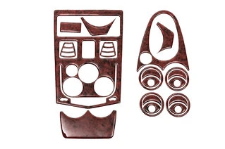 Накладки на панель (варіант 2) Карбон для Renault Logan MCV 2005-2013 рр