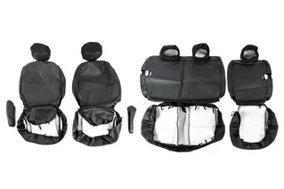 Авточохли (тканина і шкірозамінник, Premium) Повний салон для Peugeot Partner Tepee 2008-2018 рр