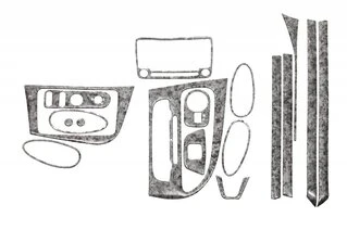 Накладки на панель (2009-2012) Титан для Seat Leon рр
