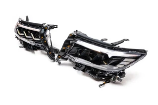 Передня оптика Lexus-design-3-LED (2017-2025, 2 шт) для Toyota Land Cruiser Prado 150