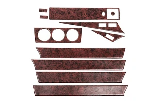 Накладки на панель (11 дет.) карбон для Mercedes W201 (190)