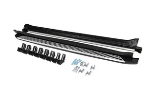 Бокові пороги OEM (2 шт, алюміній -2025 пластик) для Kia Sorento IV MQ4 2020- рр