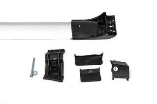 Перемички на звичайні рейлінги під ключ Skybar V1 (2 шт) до 110см, сірі