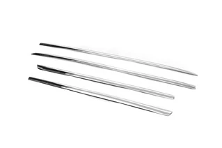 Накладки на молдинги Tit-designs (4 шт, нерж) для Toyota Hilux 2015- рр