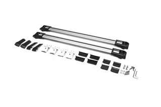 Перемички на рейлінги під ключ (2 шт) Чорний для Skoda Yeti 2009-2017 рр