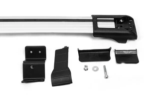 Перемички на рейлінг під ключ WingBar (2008-2018, 2 шт) 2008-2014, Чорний для Renault Duster 2008-2017 рр