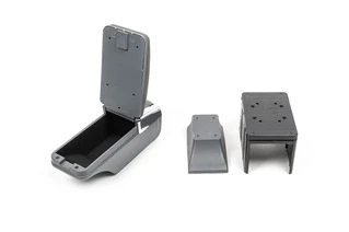 Універсальний підлокітник із підсклянником (сірий)