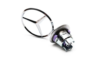 Емблема приціл (з написом) для Mercedes S-сlass W140