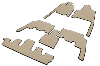 Килимки (3 ряди, EVA, бежеві) для Chrysler Voyager 2001-2007 рр