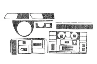 Накладки на торпеду (Туреччина) Алюміній для Volkswagen T5 Transporter 2003-2010 рр