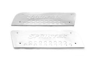 Накладки на внутрішні пороги OmsaLine (нерж.) 2 шт, OmsaLine - Італійська нержавійка для Mercedes Sprinter W906 2006-2018 рр