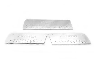 Накладки на внутрішні пороги (OmsaLine) 3 шт, OmsaLine - Італійська нержавіюча сталь для Volkswagen Crafter 2006-2016 рр