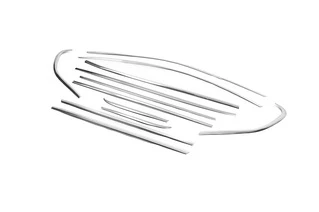 Повна окантовка вікон (нерж.) 12 шт. для BMW X1 E-84 2009-2015рр