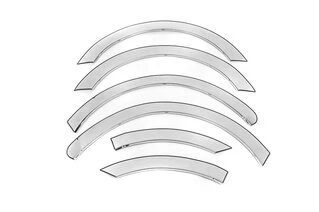 Молдинг дверний (4 шт, нерж) Carmos - Турецька сталь для Opel Combo 2012-2018 рр