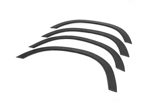 Накладки на арки (4 шт., чорний метал) для Dacia Duster 2008-2018 рр