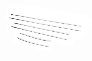 Окантовка вікон (6 шт, нерж.) для Hyundai I-10 2008-2013 рр