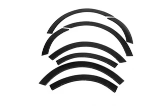 Накладки на арки (8 шт, чорні) HB &ndash; метал для Renault Megane III 2009-2016 рр