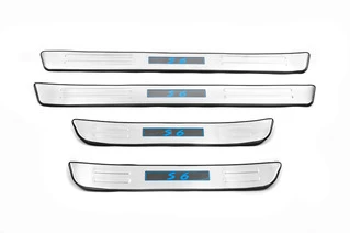 Накладки на пороги Libao LED (4 шт, нерж) для BYD S6