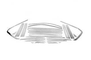 Повна окантовка вікон і на стійки (нерж) для Toyota Land Cruiser 200