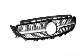 Передня решітка Diamond Silver (для Avantgarde 2016-2019) З місцем під камеру для Mercedes E-сlass W213 2016- рр