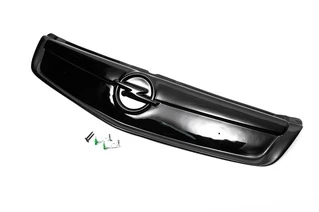 Зимова накладка на решітку 2007-2015 (V1, верхня) Глянцева, 2007-2015 для Opel Vivaro 2001-2015 рр