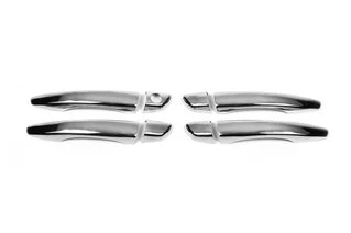 Накладки на ручки Carmos (4 шт, нерж) для Citroen C-3 Aircross 2017-2021 рр