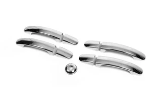 Накладки на ручки OmsaLine (нерж.) 4 двері для Ford Custom 2013-2022 рр