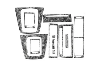 Накладки на панель Титан для Ауди A4 B6 2000-2004 рр