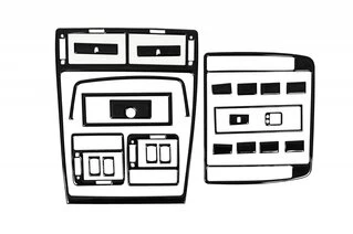 Накладки на панель (2000-2010) чорний рояль для Volkswagen Sharan рр