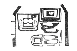 Накладки на панель Meric (передня частина) 2004-2006, Алюміній для Mercedes Viano рр