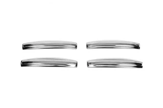 Накладки на ручки (4 шт., нерж.) Для російської збірки - Carmos для Renault Duster 2008-2017 рр