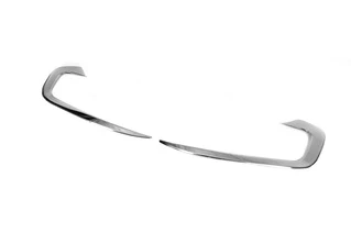 Вії на фари (2 шт., нерж) Carmos - Турецька сталь для Ford Courier 2014-2023 рр