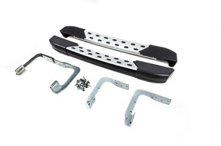 Бокові пороги DOT-Line за колесом (2 шт., Алюм.) ExtraLong для Mercedes Sprinter W906 2006-2018 рр