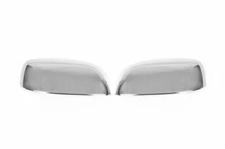 Накладки на дзеркала (2 шт., нерж.) OmsaLine - Італійська нержавійка для Toyota Land Cruiser Prado 150