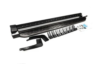 Бокові пороги OEM (2 шт, алюміній -2025 пластик) для Hyundai Palisade