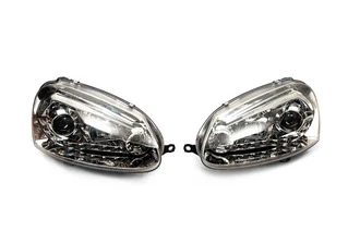 Передня оптика з LED вогнями Silver (2 шт) для Volkswagen Golf 5