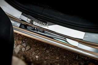 Накладки на пороги Carmos V1 (8 шт., нерж.) для Skoda Octavia III A7 2013-2019рр