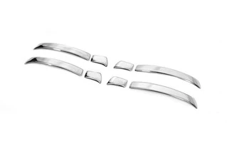 Накладки на вузькі ручки (4 шт, нерж.) OmsaLine - Італійська нержавійка для Volkswagen Touareg 2010-2018 рр