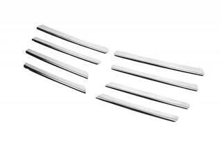 Накладки на решітку з 2001-2007 (8 шт, нерж) для Opel Vivaro рр