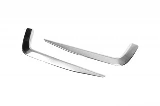 Накладки на противотуманки 2019-2025 (2 шт, нерж) Carmos - Турецька сталь для Volkswagen Passat B8 рр