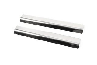 Накладки на пороги Натанико (нерж) Premium - стрічка 3М, 0.8мм для Kia Niro 2016- рр