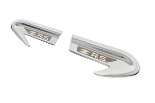 Накладки на крила RS (Carmos, 2 шт, нерж) для Renault Clio V 2019- рр