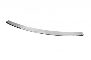 Накладка на задній бампер пряма (Omsa, нерж) Матова для Volkswagen Caddy 2004-2010 рр